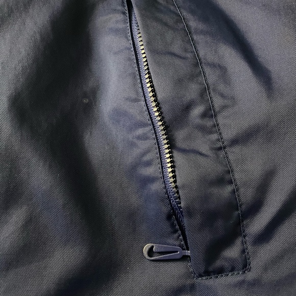 NIKE Vintage 90’s Windbreaker White Tag Full Zip Green Navy Blue Jacket Size M - Picture 10 of 15